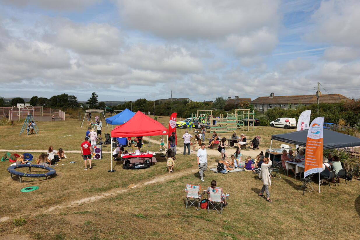Community fun day at Gwavas