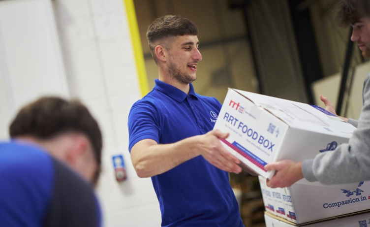 A ‘Day of Action’ for the team at Harmony Fire as they assembled 1,600 individual food parcels