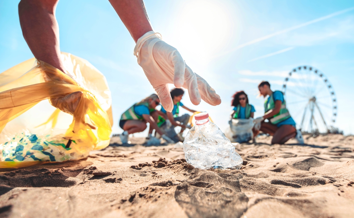 Beach litter pick