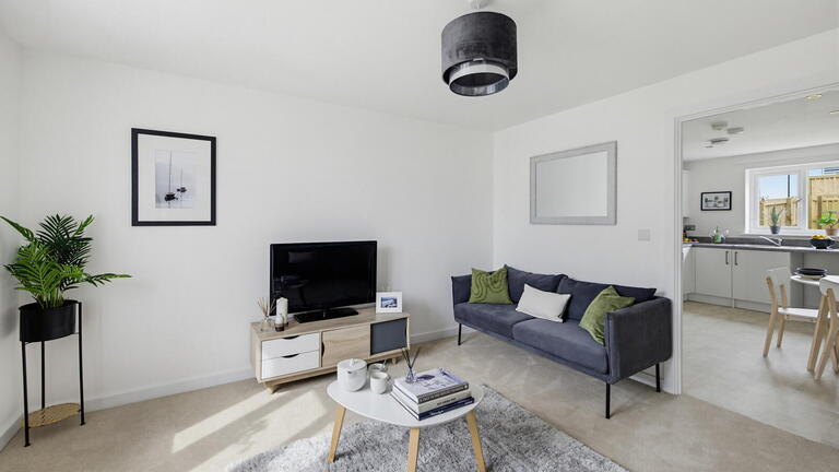 Plot 25 Molbrook living room 