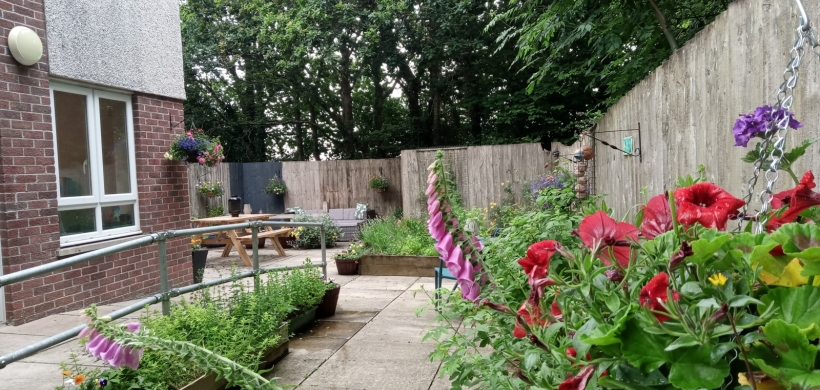 A LiveWest residents' communal garden
