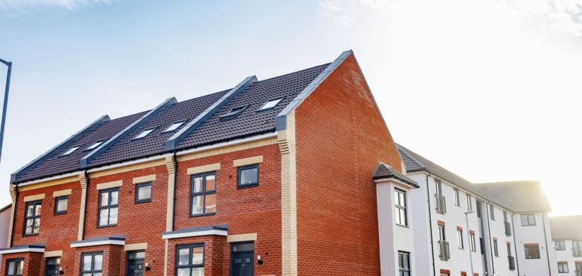 Some of the new homes at the scheme in Avonmouth.