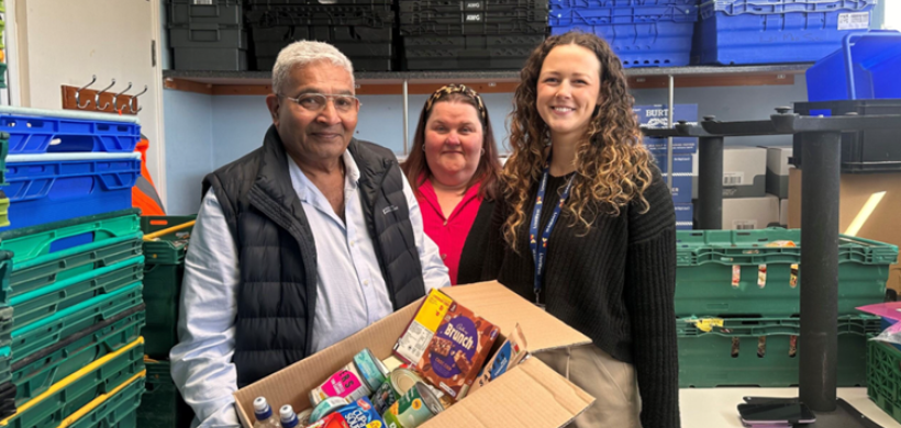 Pat Patel and Sue Barnett from Tamar View Community Complex with Tegan Heard from LiveWest.