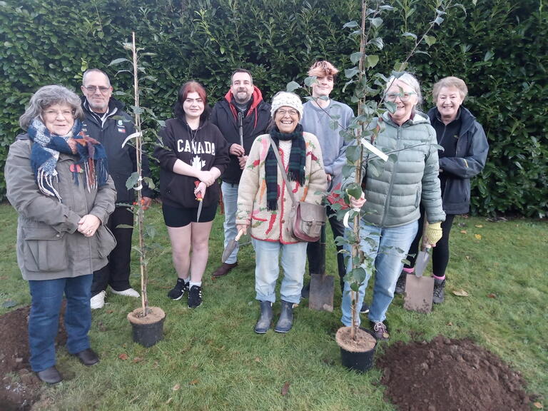 Cllr Debos Sellis, Joe Moorat, young person, Rick Dutton, Ali Sedgewick, young person, Jan Hall.