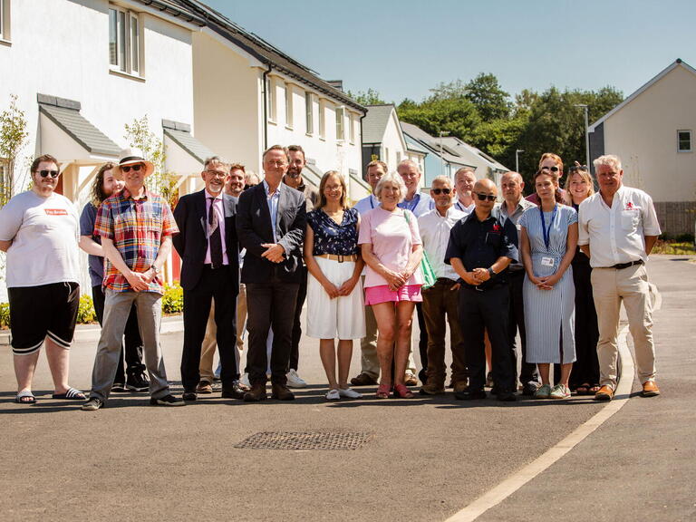 Completion event at Foxes Field, Gulval, Penzance