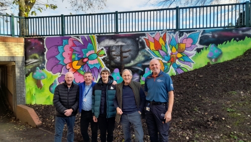 The mural painted by local artist Mark Read in Barnstaple. Photo: LiveWest