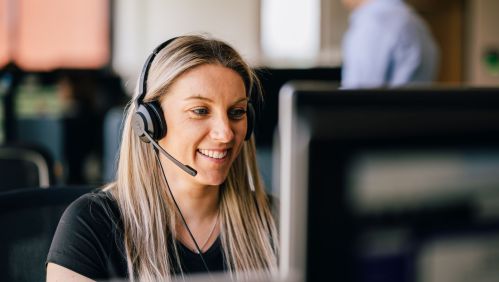 Colleague on phone