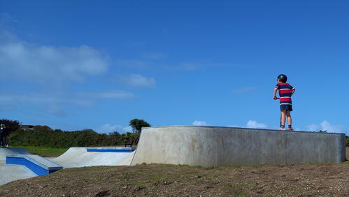 Image of the skatepark in Penzance 