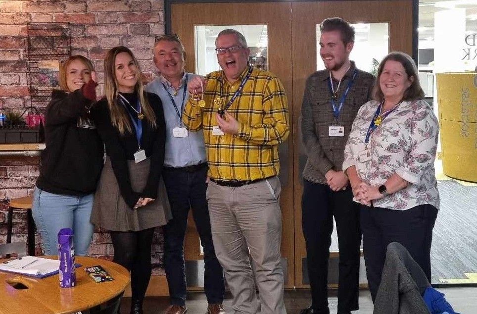 LiveWest colleagues who won the Charity of the Year quiz.